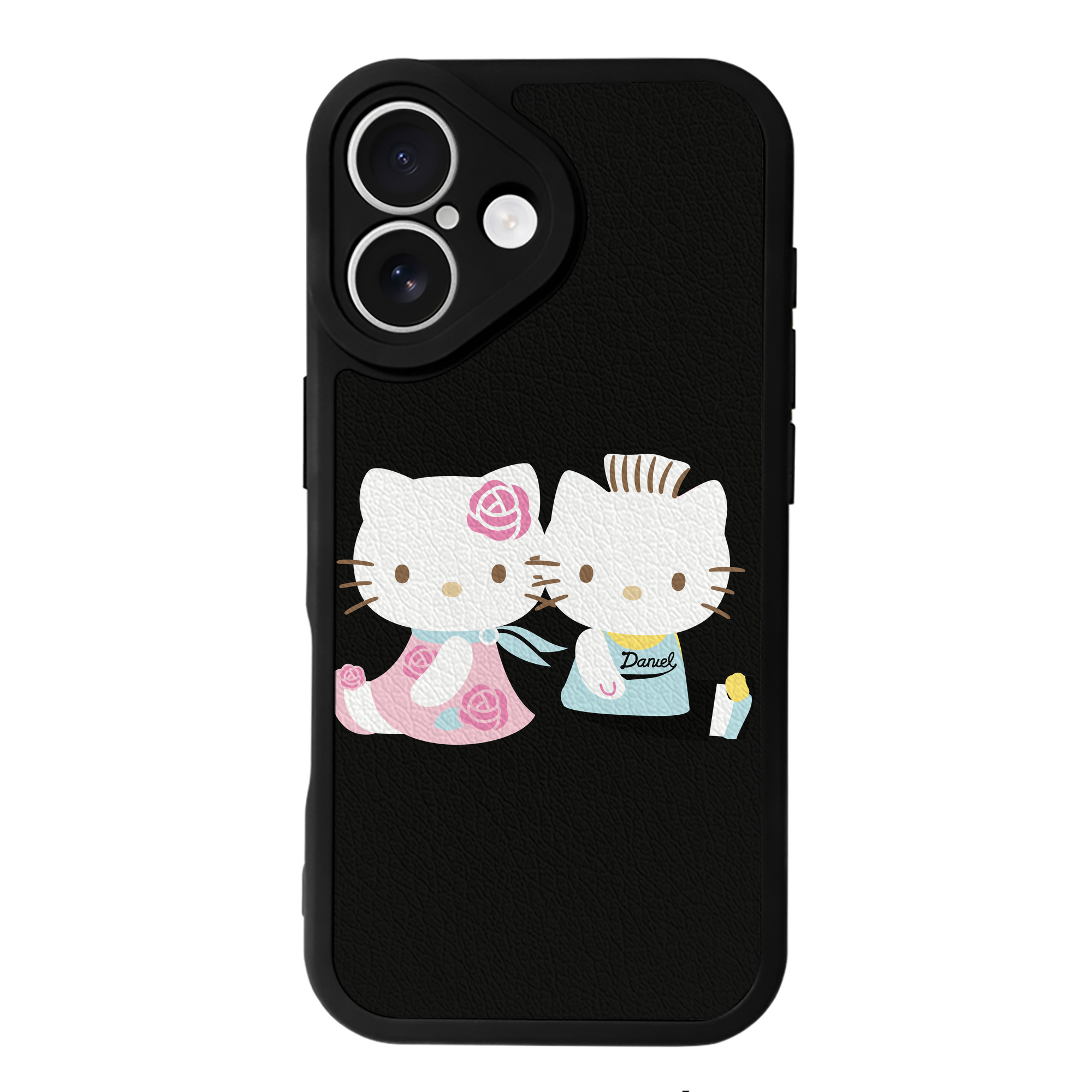 （画像用） Hello Kitty ハローキティ 【iPhone 16シリーズ対応】シリコンスマホケース（レザー調） 材質：シリコン